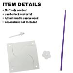 4E's Novelty DIY Pinwheels Craft for Kids (24 Pack) Color Your Own White Pinwheels, Bulk Summer Craft Kit for Boys & Girls, Arts and Craft Party Activity, Patriotic 4th of July Crafts