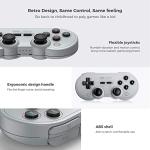 8Bitdo SN30 Pro Wireless Bluetooth Controller with Hall Effect Joystick Update, Compatible with Switch, PC, macOS, Android, Steam Deck & Raspberry Pi (Gray Edition)