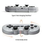 8Bitdo SN30 Pro Wireless Bluetooth Controller with Hall Effect Joystick Update, Compatible with Switch, PC, macOS, Android, Steam Deck & Raspberry Pi (Gray Edition)