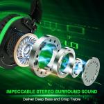 WolfLawS X3 Wireless Gaming Headset for Xbox Series X|S, Xbox One, PS5, PC, Mac, Nintendo Switch, Bluetooth Over Ear Gaming Headphones with Noise Canceling Microphone, 50H Battery, Low Latency