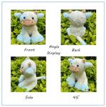 BSVOME 9 inches Cow Stuffed Animal Soft Plush Cute Cow Doll for Boys Girls (Blue Cow)