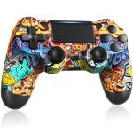 TIANHOO Wireless Controller Compatible with PS4/Slim/Pro with Dual Vibration/6-Axis Motion Sensor/Audio Functio