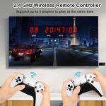 Retro Game Console, Plug and Play Video Game Console Built in 20000+ Games,23 Classic Emulators, 4K High Definition HDMI Output for TV with Dual Controllers