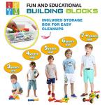 Huaker Kids Building STEM Toys,125 Pcs Educational Construction Engineering Building Blocks Kit for Ages 3 4 5 6 7 8 9 10 Year Old Boys and Girls,Best Gift for Kids Creative Games & Fun Activity