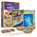 NATIONAL GEOGRAPHIC Kids Arts and Crafts Kit - Includes Glass Tiles, Templates and More for Creating Mosaic Art Projects