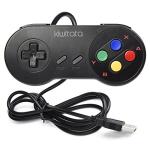 2 Pack Classic SNES USB Controller for PC Gamings, Retro SNES Wired USB Joypad Game Controller for Windows PC Mac Raspberry Pi