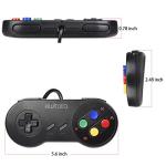 2 Pack Classic SNES USB Controller for PC Gamings, Retro SNES Wired USB Joypad Game Controller for Windows PC Mac Raspberry Pi