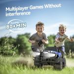 DEERC DE42 Remote Control Racing Cars,1:18 Scale 80 Min Play 2.4Ghz LED Light Auto Mode Off Road RC Trucks with Storage Case,All Terrain SUV Jeep Toys Gifts for Boys Kids Girls Teens,Blue