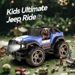 DEERC DE42 Remote Control Racing Cars,1:18 Scale 80 Min Play 2.4Ghz LED Light Auto Mode Off Road RC Trucks with Storage Case,All Terrain SUV Jeep Toys Gifts for Boys Kids Girls Teens,Blue