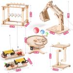 STEM Science Kits, 5 Set Building Kits for Kids Ages 8-12, 3D Wooden Puzzles, Wood Crafts for Boys 6-8, Science Experiment Projects, Woodworking Model Kit, STEM Toys for 6 7 8 9 10 11 12 14 Years Old