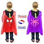 Superhero Toys for Ages 3-10 - Kids' Capes, Masks & Costumes - Perfect for Gift, Christmas, Halloween, and Cosplay Fun for Boys and Girls (Double-sided purple five-piece set)