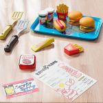 Spongebob Kids Kitchen Playset - Interactive Play Food with 2 Krabby Patty Burgers, Seafoam Shake, Kelp Fries, Spongebob Toys Kitchen Set for Kids Ages 3-5
