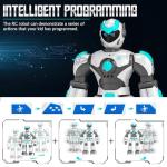 STEMTRON Robot Toys for Kids, Programmable Remote Control Robot with Gesture Sensing, Voice Control & LED Face, 15 3/4"