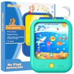 Kids Learning Tablet Educational Learning Pad for Toddlers 2-5 to Learn Alphabets, Numbers, Foods, Time, Music, Vehicles,Jurassic Park, Tablet Toy for Toddlers Ages 2 3 4 5 6 Years Old