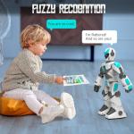 STEMTRON Robot Toys for Kids, Programmable Remote Control Robot with Gesture Sensing, Voice Control & LED Face, 15 3/4"