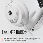 SteelSeries Arctis Nova 7X Wireless Multi-Platform Gaming Headset — Neodymium Magnetic Drivers — 2.4GHz+Bluetooth — 38Hr USB-C Battery — AI Mic — Xbox Series X|S, PC, PS5, Switch, VR, Mobile - White