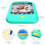 Kids Learning Tablet Educational Learning Pad for Toddlers 2-5 to Learn Alphabets, Numbers, Foods, Time, Music, Vehicles,Jurassic Park, Tablet Toy for Toddlers Ages 2 3 4 5 6 Years Old