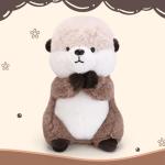 Riuhot Otter Stuffed Animals Cute Otter Plush Soft Otter Plushie Toy Stuffed Otter Gift for Kids Children Girls Boys 9.8 Inch Sea Otter Stuffed Animal
