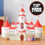 THE SUPER MARIO BROS. MOVIE – Mushroom Kingdom Castle Playset with Mini 1.25” Mario and Princess Peach Figures
