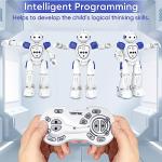 TSJLIKI RC Robot Toys for Kids: Gesture-Sensing Smart Programmable Robot, USB Charging, Remote Control Robot Toys for 5-15 Year Old Boys Girls Birthday Gift