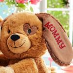 Let's Make Memories Personalized Hugging Plush Puppies - Dog Stuffed Animal - Puppy Love - for Couples - for Him - for Her
