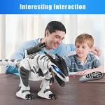 Fistone RC Robot Dinosaur Intelligent Interactive Smart Toy Electronic Remote Controller Robot Walking Dancing Singing with Fight Mode Toys for Kids Boys Girls Age 5 6 7 8 9 10 and Up Year Old