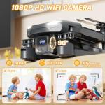 SOTAONE S350 Drone with Camera for Adults, Mini Drones for Kids with 1080P HD FPV Live Video, Remote Control Helicopter Toys Gifts for Boys Girls, Altitude Hold, One Key Start, 2 Batteries, Carry Case