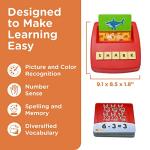 WhizBuilders Matching Letter Game & Numbers Board Game with 90 Flash Cards : Sight Words & Math Formula Memory STEM Toys for Toddlers , ABC Learning & Spelling Game for kids Age 3-8 Year Old