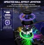 Gammeefy JC200 Switch Controller - Hall Effect One-Piece Wireless Switch Joypad (No Drift, No Deadzone) with 9 Color Lights for Nintendo Switch and Switch OLED