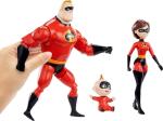 Disney Pixar Incredibles Storyteller 3 Action Figure Pack, Mr Incredible, Elastigirl and Jack-Jack, Battle for The City Gift Pack