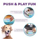 Outward Hound Nina Ottosson Paw N' Play Interactive Dog Treat Puzzle, Level 2 Intermediate Dog Enrichment Dog Toy, Blue, Small
