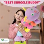 Bundaloo Jumbo Musical Caterpillar Plush Toy - Plays Fun Songs and 8 Musical Key Notes | for Children & Toddlers