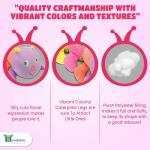 Bundaloo Jumbo Musical Caterpillar Plush Toy - Plays Fun Songs and 8 Musical Key Notes | for Children & Toddlers