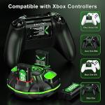 Rechargeable Battery Pack for Xbox Controller, （4x4800mWh)4x2000mAh Rechargeable Batteries for Xbox Controller Charger Station for Xbox One/Xbox Series X|S/Xbox One S|X/Xbox One Elite Controllers