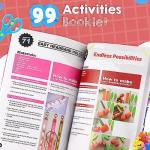 3000+ Pcs Arts and Crafts Supplies for Kids - Kids Craft kit for Boys & Girls - The Ultimate Craft Box Set with 99 Activities Book for Ages 4-6, 6-8, 8-12