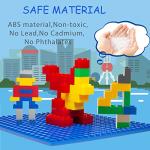 Building Blocks 1000 Pieces Classic Building Bricks Compatible with Lego 11 Random Colors with 3 Baseplates Preschool Learning Educational Toy Gift for Boys Girls Kids 6 7 8 9 10 11 12 Years Old