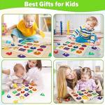 Jumlys Montessori Toys for Toddlers 1, 2, 3 Year Old, Wooden Shape Learning Puzzles for Baby 12-18-24 Months, Early Educational Toys, Perfect Christmas Birthday Gifts for Boys & Girls Age 1-3
