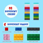 Building Blocks 1000 Pieces Classic Building Bricks Compatible with Lego 11 Random Colors with 3 Baseplates Preschool Learning Educational Toy Gift for Boys Girls Kids 6 7 8 9 10 11 12 Years Old