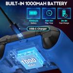 Choopp Xbox Controller, 2.4GHz Wireless Xbox Controller, Xbox One Controller with 1000mAh Battery, Programmable, Turbo Function, 4 Lighting Modes, for Xbox Series X|S, Xbox One X|S, Xbox One, PC