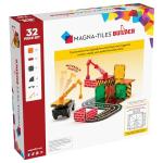 MAGNA-TILES Builder 32-Piece Magnetic Construction Set, The ORIGINAL Magnetic Building Brand