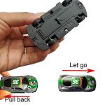 Himeeu Pull Back Racing Cars Die cast Race Car Vehicles,3 Inch Metal Friction Powered Car Toys for Toddlers, Set of 5 (Racing Cars)