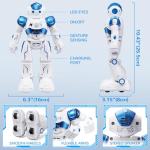 SGILE RC Robot Toys for Kids, Gesture Sensing Programmable Rechargeable Remote Control Robot for Age 3 4 5 6 7 8 12 Year Old Boys Girls Birthday Gift Present, Blue