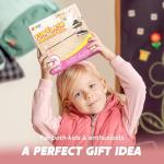 JOYIN Pink Ankle Skip Ball with Flashing Lights, Skip it Toy for Kids Indoor & Outdoor, Flashing Swing Ball Foldable Sports Toy, Birthday Gifts for Kids 3 4 5 +