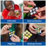 Rubik’s Edge, 3x3x1 Rubik’s Cube for Beginners Single Layer Puzzle Retro Educational Brain Teaser Travel Fidget Toy for Adults & Kids Ages 8+