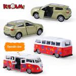 KIDAMI Die-cast Metal Toy Cars Set of 5, Openable Doors, Pull Back Cars Ambulance, Gift Pack for Kids (Official Car Ⅱ)
