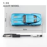 TOKAXI 1/36 Scale 1963 Chevy Corvette Diecast Cars Models,Pull Back Vehicles Toy Cars,Cars Gifts for Boys Girls