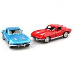 TOKAXI 1/36 Scale 1963 Chevy Corvette Diecast Cars Models,Pull Back Vehicles Toy Cars,Cars Gifts for Boys Girls