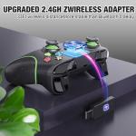 SANGDER Wireless Controller Compatible With Xbox One, Xbox Series X/S, Xbox One X/S、PC with 2.4GHZ Wireless Adapter Gamepad（with Audio Jack）