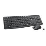 Logitech MK235 Wireless Keyboard and Mouse Combo for Windows, USB Receiver, 15 FN Keys, Long Battery Life, Compatible with PC, Laptop