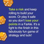 PlayMonster Farkle Classic Dice Game - Family Game Night - Easy to Travel - Ages 8+